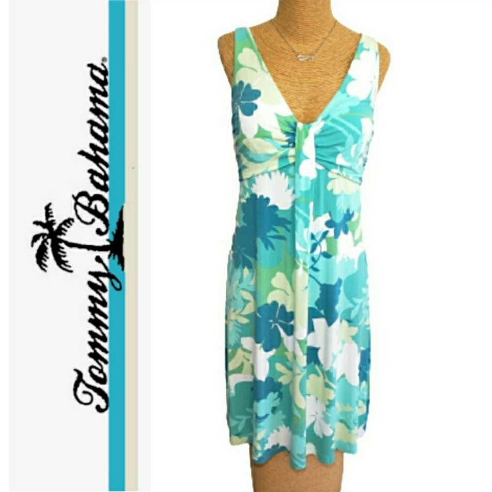 Tommy Bahama "Green Leaves" Flowers Dress